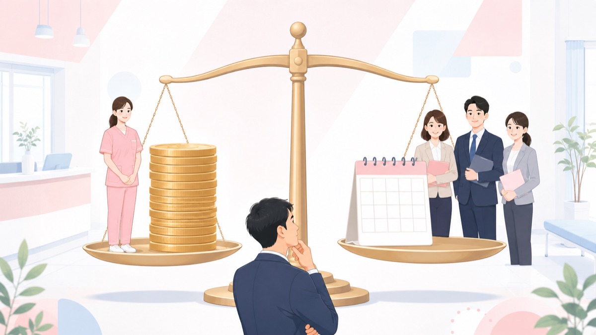 人材紹介と採用代行の費用比較イメージ